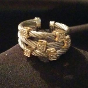 Charriol 18kt. Gold triple cable ring AU750